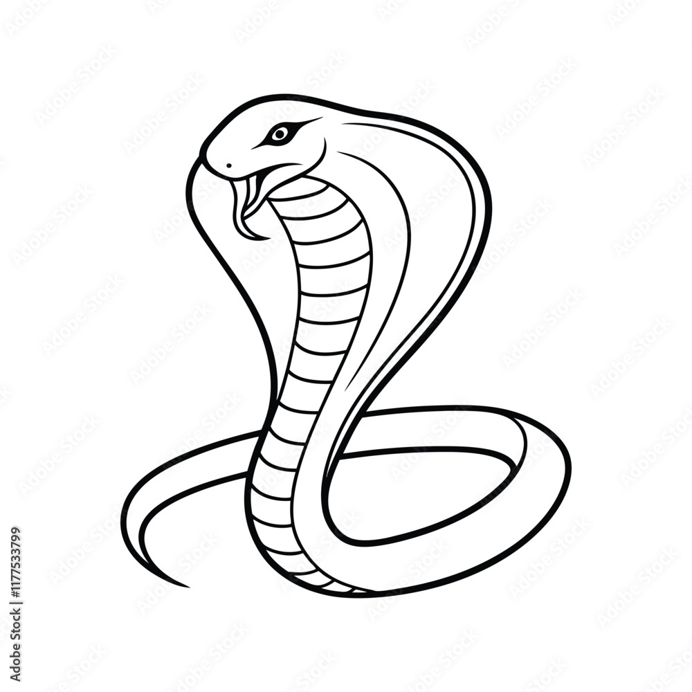 Fototapeta premium illustration of a snake