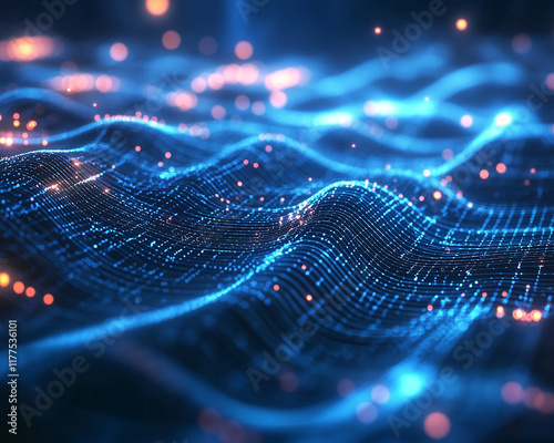 Network connections plexus banner design with connecting lines and dots

