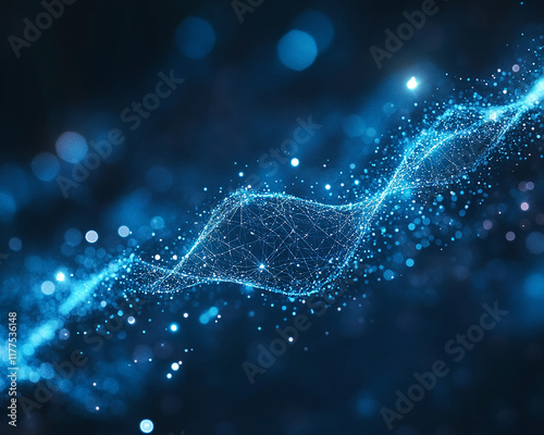 Network connections plexus banner design with connecting lines and dots
