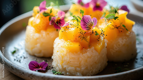 Mango Sticky Rice - A Traditional Thai Dessert photo