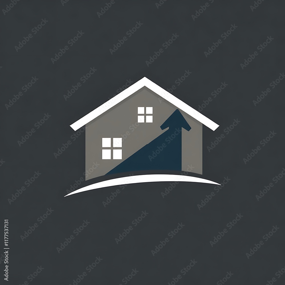 Home Growth: A simple yet powerful icon of a house with an upward arrow symbolizes the growth and prosperity of real estate. It's a perfect representation of investment, property value. Home Growth: A simple yet powerful icon of a house with an upward arrow symbolizes the growth and prosperity of real estate. It's a perfect representation of investment, property value.