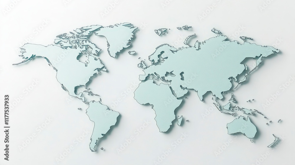 World Map Relief World Map Relief