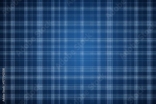 a blue plaid background with a white line pattern