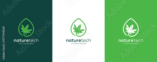 inspiration for premium cbd, leaf marijuana and cannabis logo designs 