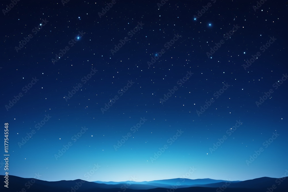 starry night sky with mountains and stars in the distance starry night sky with mountains and stars in the distance
