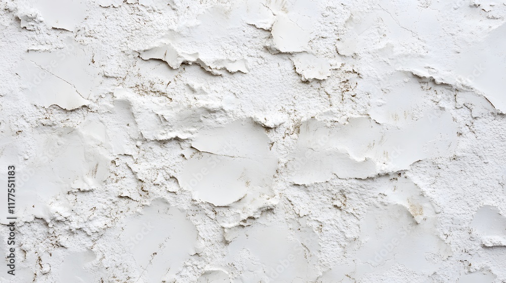 Obraz premium Textured White Wall with Peeling Paint and Distressed Surface