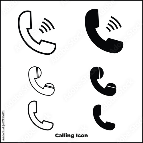 Calling Icon set Telephone handset