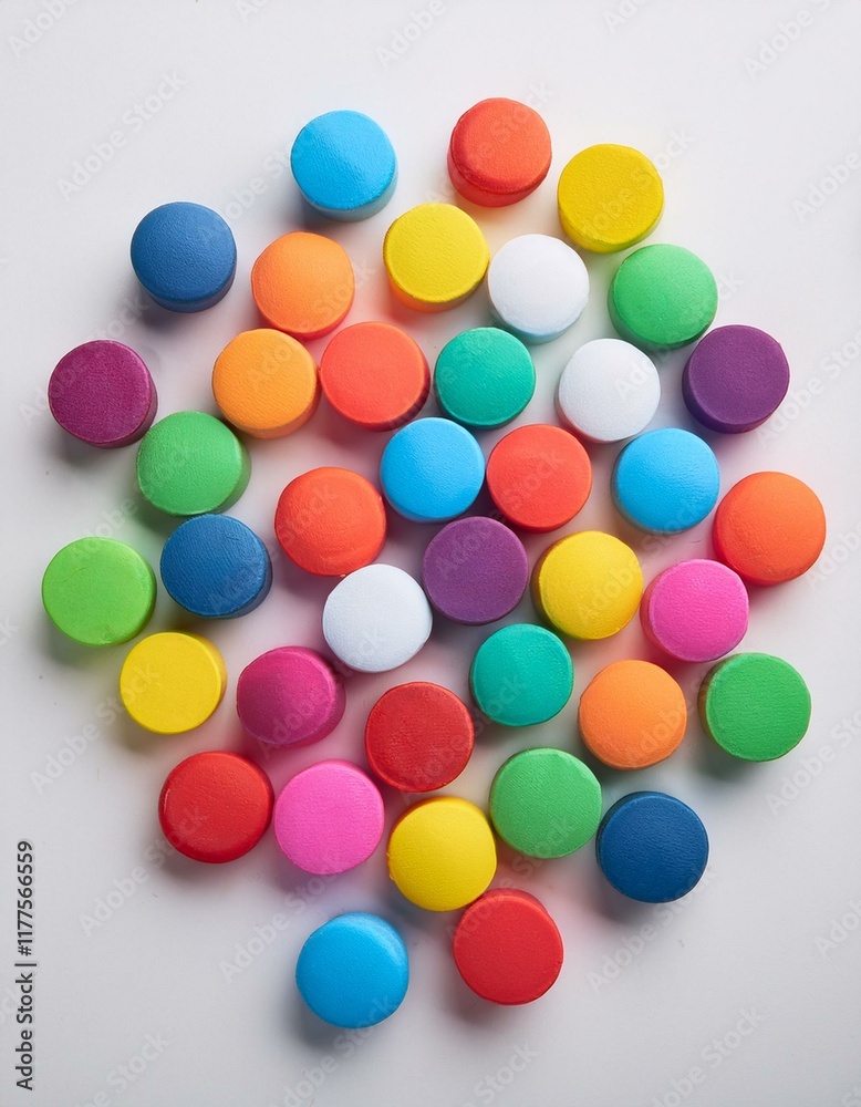 Obraz premium Colorful Polka Dot Texture