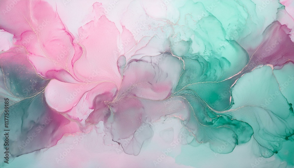 Soft Pastel Watercolor Splashes with a Harmonious Blend of Pink and Lavender Soft Pastel Watercolor Splashes with a Harmonious Blend of Pink and Lavender