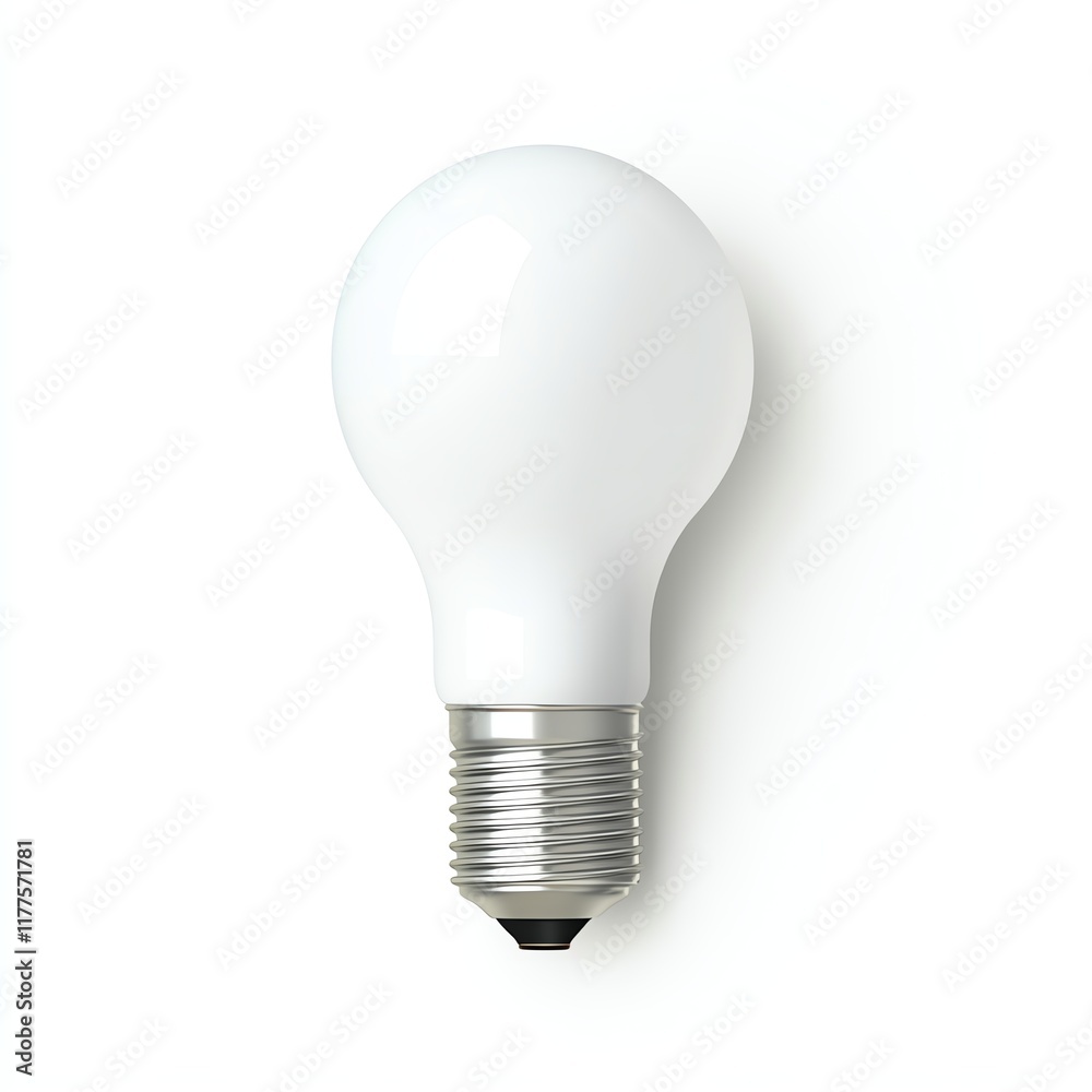 Light bulb with white isolate background, ideal for energy-efficient concepts. Light bulb with white isolate background, ideal for energy-efficient concepts.