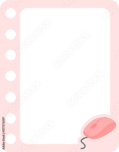 Cute Decorative Notes with Mouse