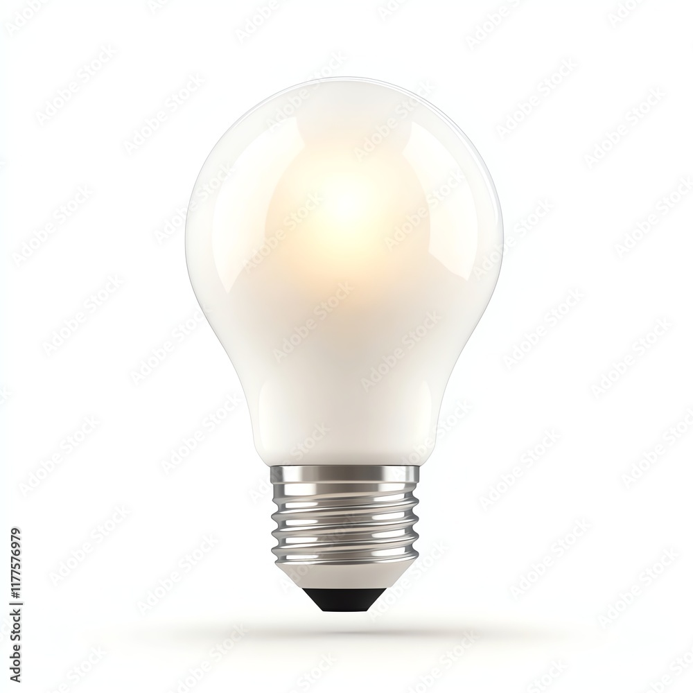 Light bulb, electric illumination, white isolate background Light bulb, electric illumination, white isolate background