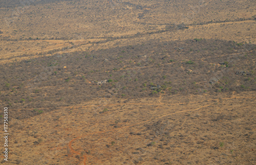 Luftbild Landschaftsbild - Flora Botanik Busch im Krüger National Park - Kruger Nationalpark Südafrika photo