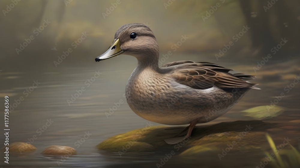 duck on the water duck on the water