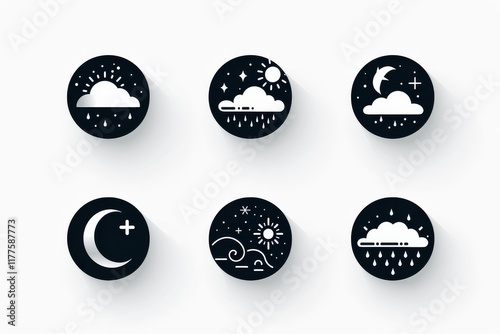 Weather Icon, Simple Logo Minimalism photo