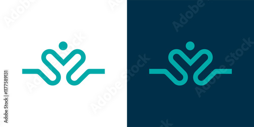 logo design abstract human spa