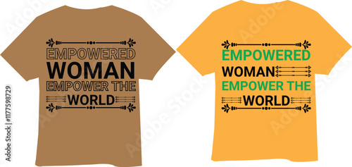 Typhography t-shirt design with color variation