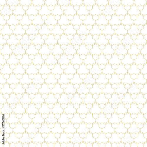 Orange honeycomb grid texture and geometric hive hexagonal-shaped honeycombs. Grid seamless pattern. Honeycomb on white background. Fashion