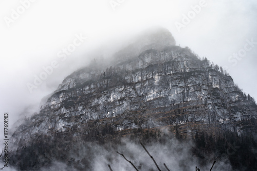 mountain panorama view in the alps	