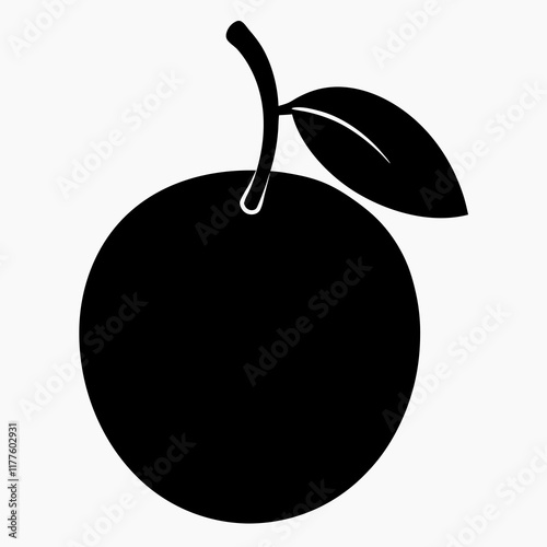 Sapodilla Fruit Minimalist Vector Design