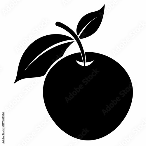Sapodilla Fruit Minimalist Vector Design