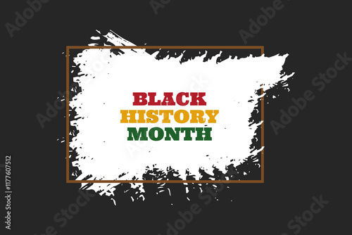 Black History Month. Banner. Vector illustration.