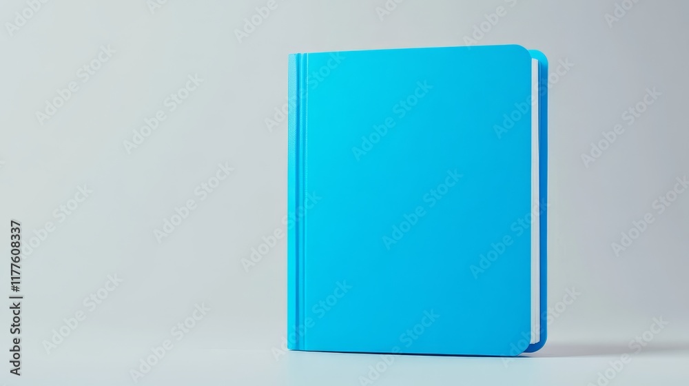 Blank Light Blue Book Cover - Simple, clean, blue book, isolated, mockup, education Blank Light Blue Book Cover - Simple, clean, blue book, isolated, mockup, education