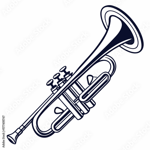 trumpet vector illustration