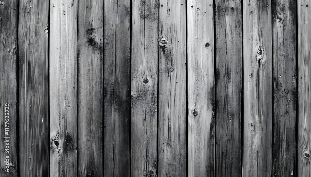 Weathered gray wooden planks background texture