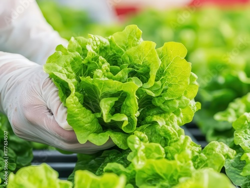 A greenhouse with selfsustaining aquaponic systems, representing innovation in climateadapted food production photo