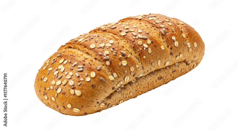Fresh Baked Multigrain Bread Loaf, Bakery Food, Isolated Transparent PNG, Large Format Fresh Baked Multigrain Bread Loaf, Bakery Food, Isolated Transparent PNG, Large Format
