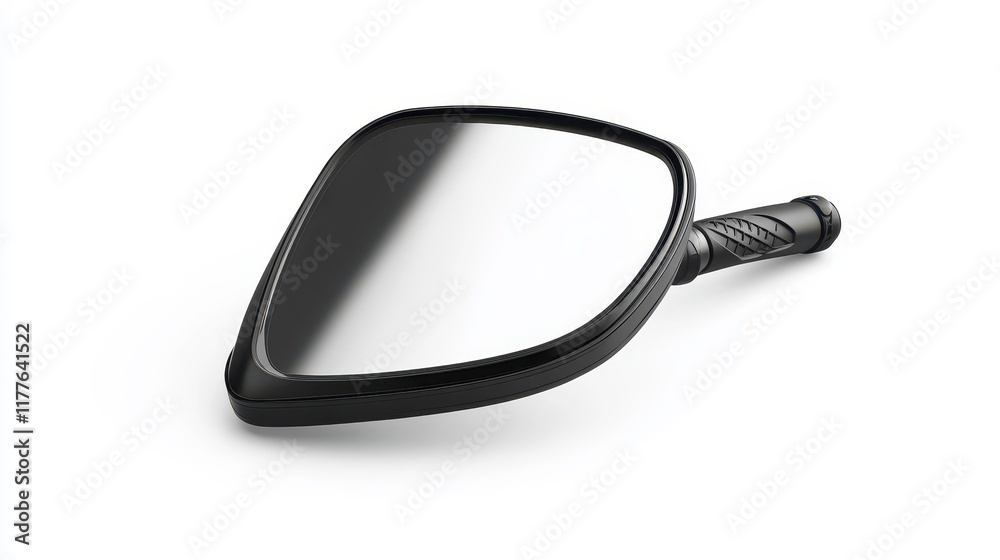 Sleek Black Motorcycle Mirror with Stylish Design Sleek Black Motorcycle Mirror with Stylish Design