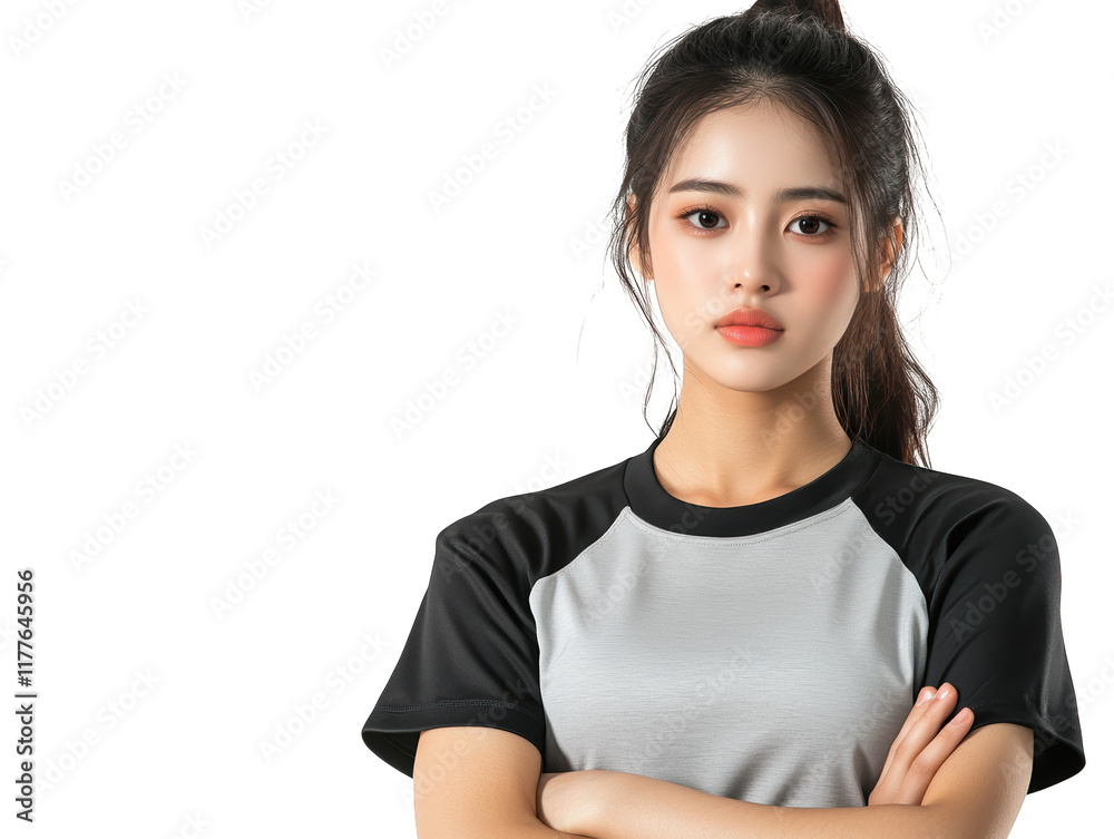Confident woman with crossed arms, a portrait of professional strength and determination Confident woman with crossed arms, a portrait of professional strength and determination