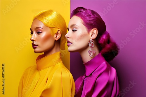 amber yellow ffc and fuchsia purple cc photo