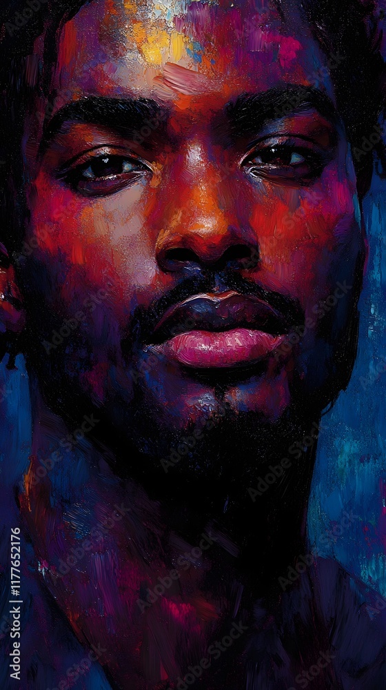 Captivating Impressionistic Portrait of a Mysterious and Charismatic Man Captivating Impressionistic Portrait of a Mysterious and Charismatic Man