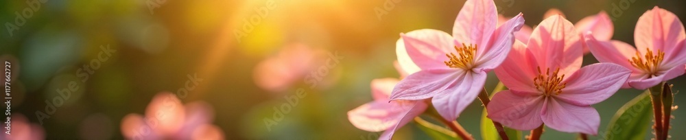 Soft pink petals of jasmine unfold like delicate stars in the warm sunlight of a summer morning, garden, botanical, floral arrangement Soft pink petals of jasmine unfold like delicate stars in the warm sunlight of a summer morning, garden, botanical, floral arrangement