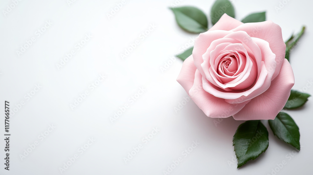 Pink Rose Close Up on White - A single, delicate pink rose blossoms against a pristine white background. Symbolizing love, beauty, purity, grace, and new beginnings. Pink Rose Close Up on White - A single, delicate pink rose blossoms against a pristine white background. Symbolizing love, beauty, purity, grace, and new beginnings.