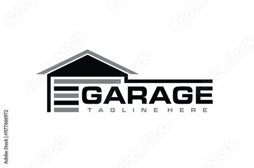 garage text logo
