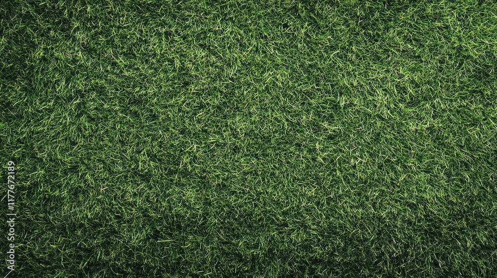 Obraz premium Freshly planted green grass backdrop with ample copy space ideal for banners or nature-themed projects. Perfect for gardening and landscaping concepts.