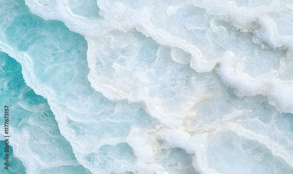 Obraz premium Intricate Frost Patterns on Glass, delicate crystalline designs forming unique shapes, shimmering in soft winter light, nature's artistry revealed.