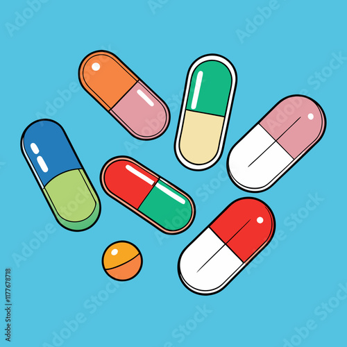 illustration of a pill