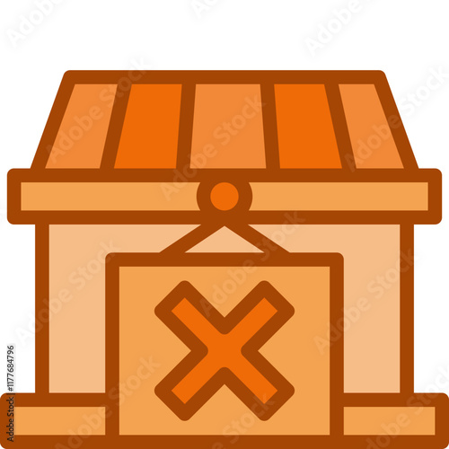 closed down two tone icon