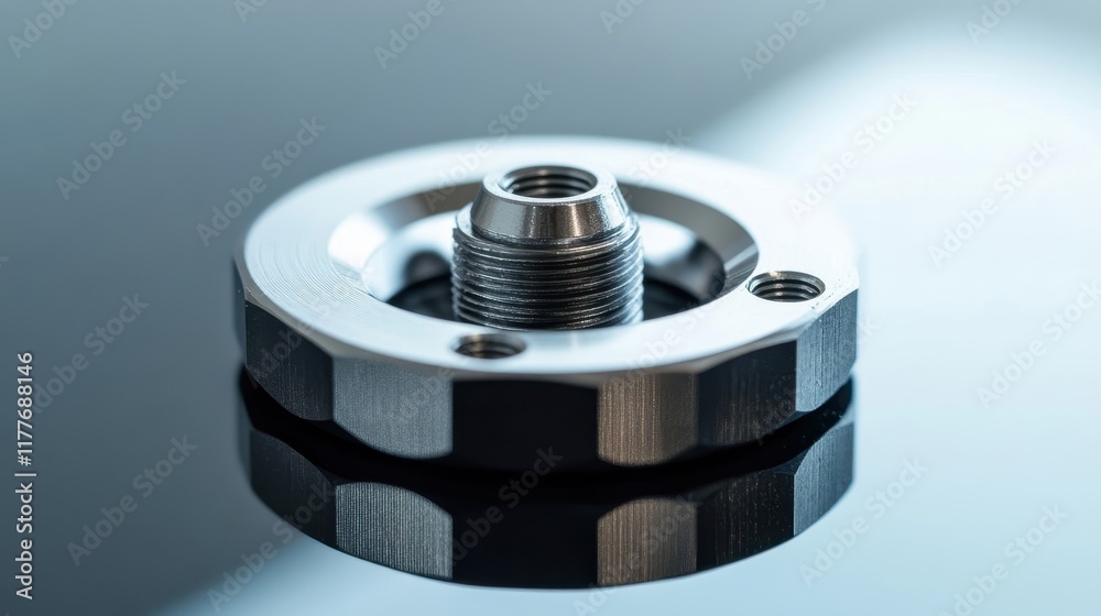 Precision Metal Part Close-Up for Industrial Use