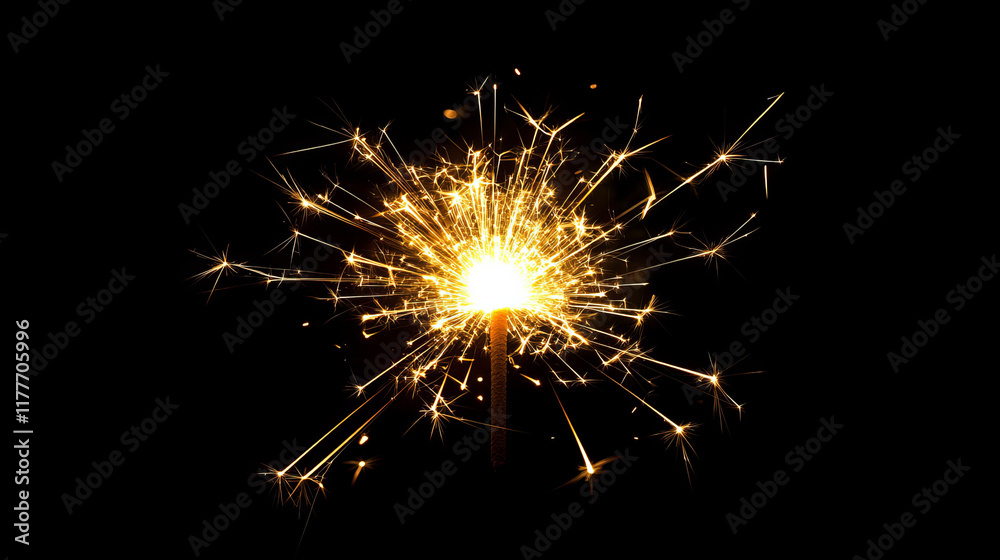 Crescent fireworks. The Crescent consists of sparks and fire. Festive bright fireworks. Decorative element for celebrations and holidays. Vector illustration. Crescent fireworks. The Crescent consists of sparks and fire. Festive bright fireworks. Decorative element for celebrations and holidays. Vector illustration.