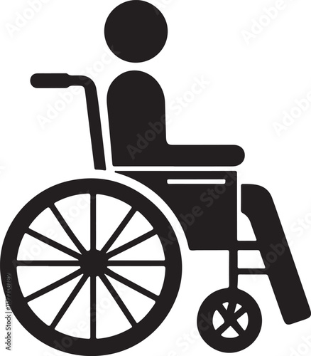 Accessibility icon wheelchair symbol universal access for persons with disabilities photo