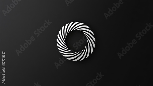 Wallpaper Mural Vector modern minimalistic research center logo design. Black and white science logotype
 Torontodigital.ca