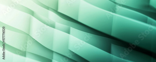 Abstract green wavy background creating dynamic visual effect