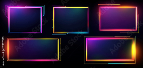 set of colorful abstract backgrounds