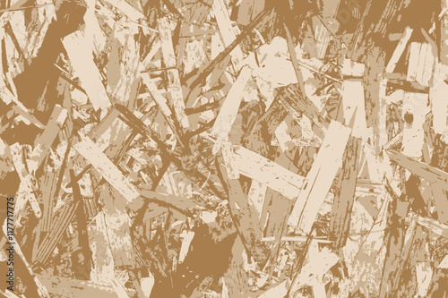 Osb plywood background. Wood texture. Vector illustration.