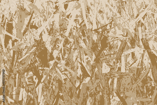 Osb plywood background. Wood texture. Vector illustration.